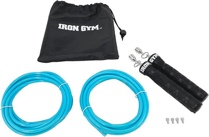 Iron Gym Pull-Up Bar - Total Upper Body Workout Bar for Doorway, Adjustable Width Locking, No Screws Portable Door Frame Horizontal Chin-up Bar, Fitness Exercise