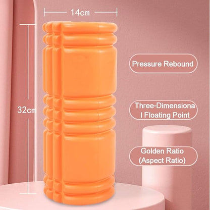 Multi-Density Foam Massage Roller Exercise, Deep Tissue and Muscle Recovery,for Myofascial Wave Textured Release(Color2)