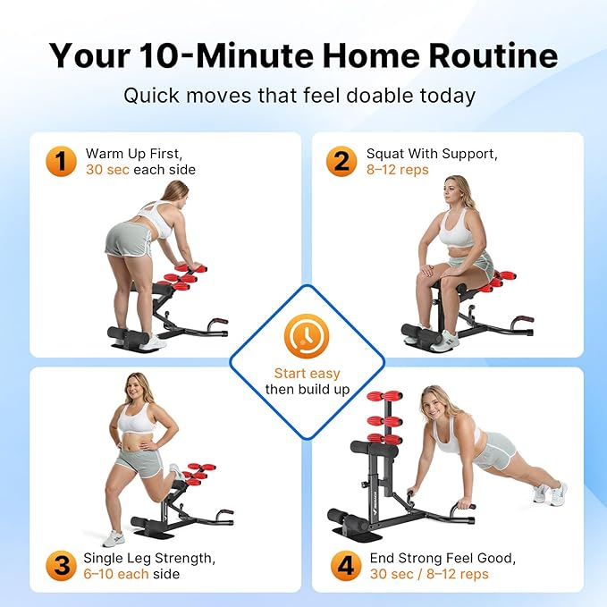 MERACH Deep Squat Machine for Women, Adjustable Glutes Trainer Machine, Core & Leg Exercise, Push Up Board Workout Equipment at Home Gym