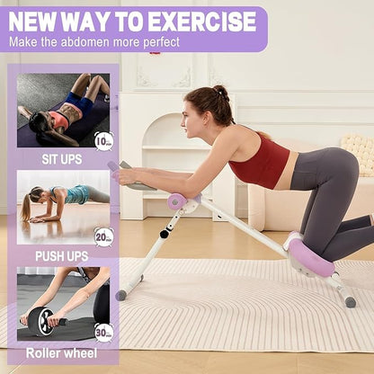 Ab Workout Equipment Ab Machine, Core Exercise Abdominal Roller for Men and Women, Abdominal Exercise Trainer stomach workout equipment