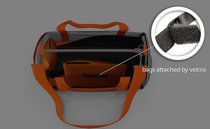 Modular Gear and Gym Bag for Cyclist, Runners, Yoga, and General Outdoors. (Black on Black)