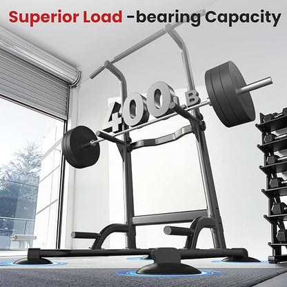 Dskeuzeew Pull Up Bar Free Standing for Multi-Function Home Gym Strength, Pull Up Dip Station Assistive Trainer Height Adjustable, Power Tower Training Heavy-Duty Fitness Equipment