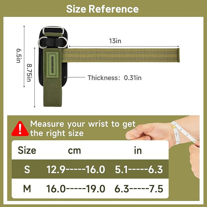 MANUEKLEAR Non-Slip Wrist Straps for Weightlifting Deadlifting, Gym Lifting Straps with D Rings for Cable Machine Workout, 10mm Neoprene Padded Weight lifting Wrist Wraps for Men Women