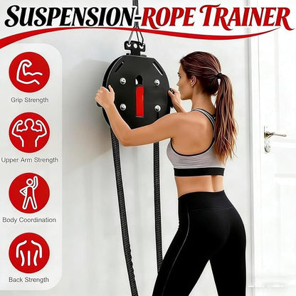 Endless Rope Machine, Adjustable Resi Trainer Machine, Portable Rope Exercise System for Home Gym Fitness Gear, Endless Cable Pulley Trainer, Strength Training Equipment, Home Gym String