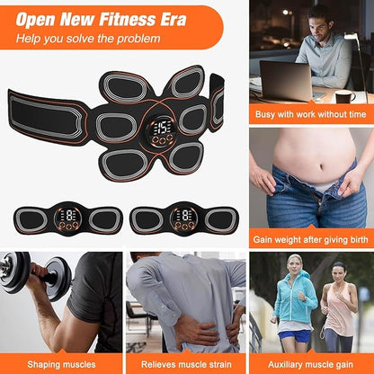 ABS Muscle Stimulator, Ab Toning Trainer Fitness Belt, Workout Equipment for Abdomen, Arms and Thighs