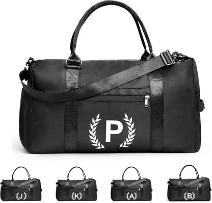 Gym Bag for Women & Men, Fitness Workout Sports Travel Duffle Bag with Wet Pocket & Shoes Compartment, Great Present for Gym Lovers