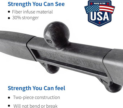Body Back Buddy Elite – USA Made – Trigger Point Massage Tool, Shoulder Neck Back Handheld Self Massager, Manual Massage Cane, Hook, Muscle Knot Remover with Instructions, Patented (Black)