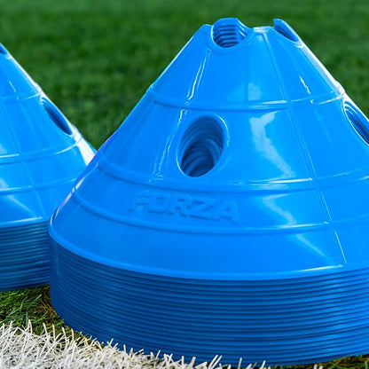 FORZA Soccer SuperCone Training Marker Domes [20 Pack] | Jumbo 5.5in Cones for Speed & Agility Training | Heavy-Duty Weatherproof PVC Options