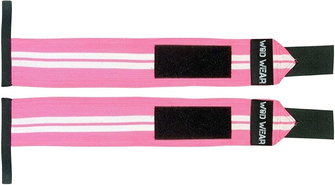 Elastic Wrist Wraps for Powerlifting, Strength Training, Bodybuilding, Cross Training, Olympic Weightlifting, Yoga Support - One Size Fits All