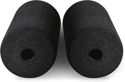 WF Athletic Supply Foam Foot Pads, Foam Roller for Gym Exercise Machines Equipment Replacements, Roller Pad for Leg Extension, PEC Deck Pads for Weight Bench, Sold by Pair (8” x 4” OD x 0.875” ID)