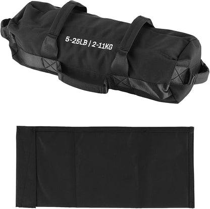 GarveeLife Workout Sandbag Unfilled - 5-200 LBS Heavy Duty Fitness Sandbag for Strength Training, Core & Full-Body Exercises | Adjustable Weight Home Gym