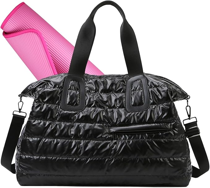 Gym B'ag, Waterproof Fabric, 52x35x22cm, Travel Duffle Holdall With Padded Shoulder Strap, Sports Gym B'ag With Wet Pocket, Spacious Design, For Outdoor, Travel, Workout, Fitness, Swimming, Yoga