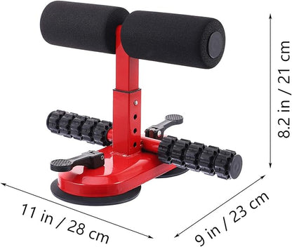 HANABASS Adjustable Sit-up Assist Device Suction Cups Portable Abdominal Fitness Equipment for Home Workout Height Adjustable Sit-up Bar for Core Strength Training
