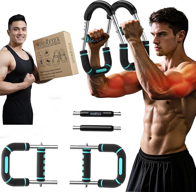 Twister Arm Trainer, Adjustable Resistance(40-140 lbs) Chest Workout, 5-Level Spring System, Detachable Power Twister for Arm & Shoulder Strength Training, Home Fitness Equipment for Men & Women