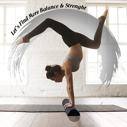 Yes4All High-Density EPP Half Round Back Roller Foam, Exercise Foam Roller for Yoga, Pilates & Stretching - 12, 18, 24, 36 inch