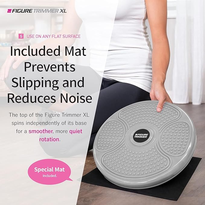 Daiwa Felicity Figure Trimmer Ab Twister Board - Waist Twister Machine for Core & Abs Exercise - Waist Twisting Fitness Tool, Dizzy Disc Twist Board for Slimming Workout & Reflexology