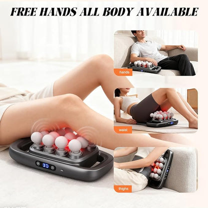16 Head Massage Gun Deep Tissue, Body Massage for Back, Shoulders, Neck, Legs, Foot, Massage Gun deep Tissue, Percussion Massager with 3 Modes & 30 Intensities Body Muscle Pain Relief(Grey)