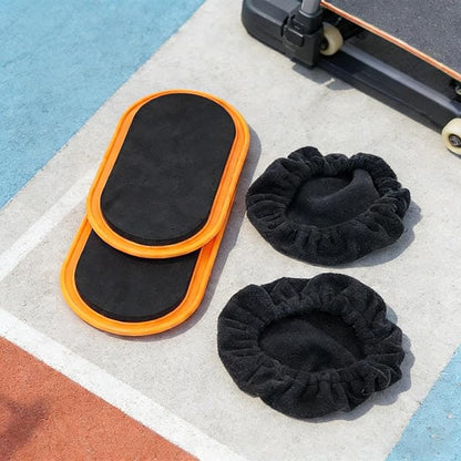 Oval Core Sliders, Fitness Gliding Discs, 2 Piece Exercise Tool for Strength, Sturdy Sliding Pads with Smooth, Home Gym Workout Accessory, Floor Training Equipment for Women Men Indoor