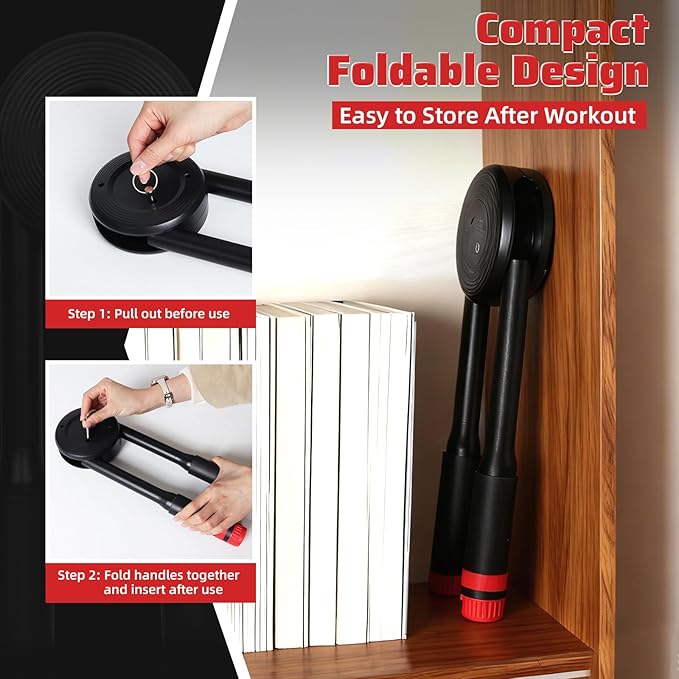 Hydraulic Power Twister Adjustable Resistance 22–440 lbs Digital Display, Foldable Arm Chest Exerciser for Women Men, No Snapback Safety, Portable Home Gym Gear
