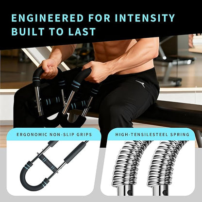 Twister Arm Trainer 40-90Lbs Adjustable Portable Chest Workout Equipment for Men & Women, Upper Body Strength Training, Forearm Exerciser, Detachable Fitness Equipment for Home Workout