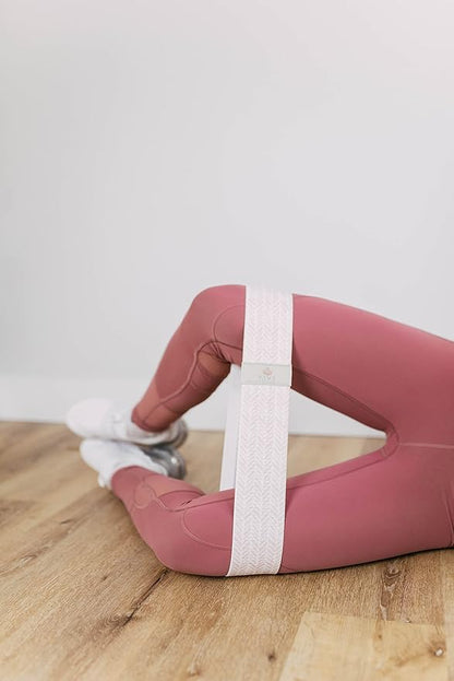 Take Set of Three Resistance Bands for Lower Body, Legs, and Glute Workout