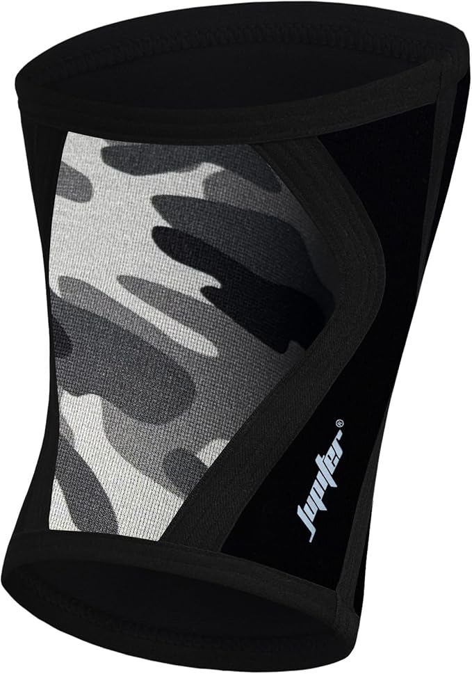 Knee Sleeves (1 Pair), 7mm Compression Knee Braces for Squats,Weightlifting,Powerlifting,Cross Training for Men & Women (Medium)