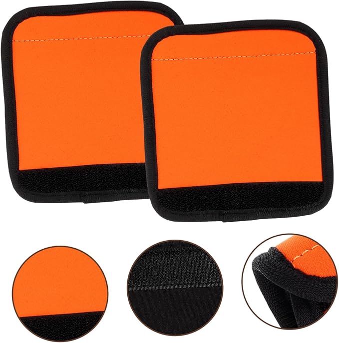 Milisten 2Pcs Detachable Horizontal Bars Grip Pads Non-Slip Polyester Barbell Pad for Strength Training Exercise Gear for Home Gym Protectors for Hip Thrusts