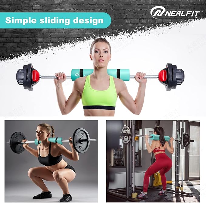 Barbell Pad Squat Pad for Squats—Squat Bar Pad—Great for Weightlifting,Lunges and Hip Thrusts—Foam Sponge Pad—Fit Standard and Olympic Bars Perfectly