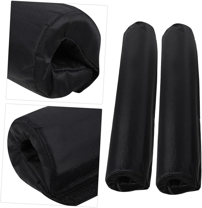 Mipcase 2pcs Thick Barbell Squat Pad with Shoulder and Neck Protection High Grip Weightlifting Cushion for Squats Lunges Hip Thrusts Lightweight and Easy to Install Gym Support Pads