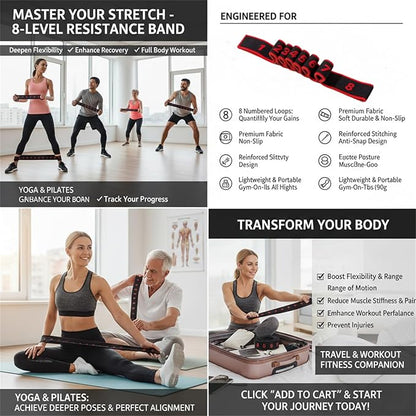 Fitness Resistance Bands, Pilates Band, Pedal Resistance Band with Handle, Exercise Bands Resistance, Yoga Straps for Stretching, Ligas De Resistencia para Hacer Ejer