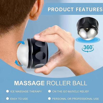 Massage Ice Roller Ball - Roller for Muscles Deep Tissue - Stays Cold for 6 Hours, Plantar Fasciitis Roller, Sports Fitness Relaxations Gift, Rapidly Relieve Muscle Pain and Tension