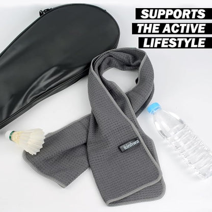 KinHwa Gym Towels - Absorbent Wicking Workout Towels, Quick Dry & Compact, Ideal for Yoga, Fitness, Treadmill or Indoor Bike