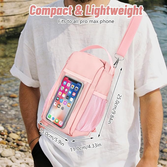 Magnetic Gym Water Bottle Bag with Strong Magnet Holder for Men and Women, Small Carrying Pouch for Phone Keys and Earbuds, Secure Metal Attachment for Gym and Sports Use