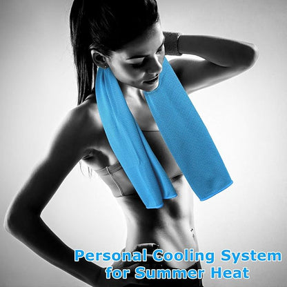 6 Packs Cooling Towels for Neck and Face(40"x 12"), Cooling Towels for Hot Weather, Cooling Wipes, Lightweight Soft Breathable Towels for Yoga, Sport, Workout, Running, Gym, Camping, Fitness