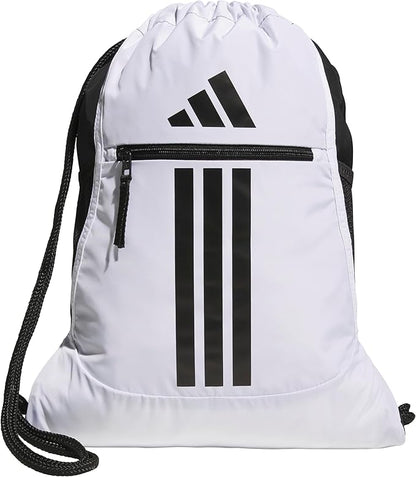 adidas Alliance Sackpack – Drawstring Backpack for Sports, Small Gym Bag
