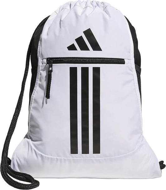 adidas Alliance Sackpack – Drawstring Backpack for Sports, Small Gym Bag