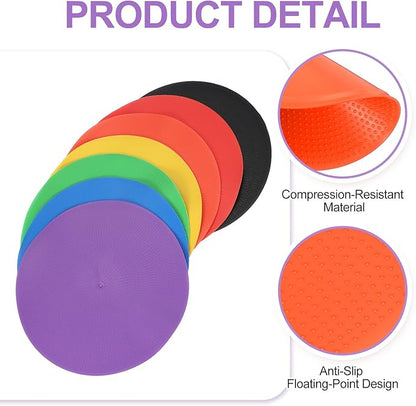 PATIKIL Spot Markers Non-Slip Floor Dots Agility Markers Flat Field Cones Poly Dots