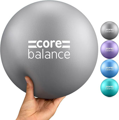Core Balance 9 Inch Anti Burst Pilates Ball - Mini Exercise Ball for Yoga, Barre, Stretching and Core Stability Workout