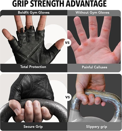 Boldfit Gym Gloves for Men & Women with Wrist Support Accessories for Weightlifting, Training, Exercise, Cycling Gloves, Bike Riding Gloves