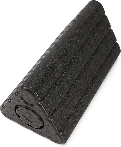 Yoga Blocks 2 in 1 Triangle Foam EPP Roller, 9x5x4 Inch Triangular Wedge Block for Neck Waist HIPS Back Legs, High Density Support for Pilates, Exercise, Massage Column, Adult Workout, Easy Cleaning