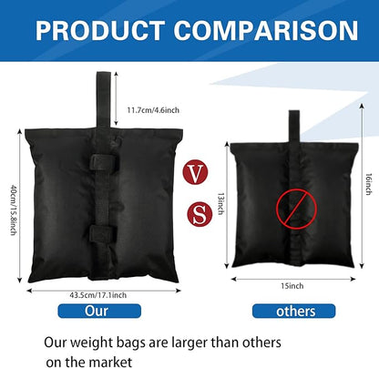 Sratte 12 Sand Bags for Weight Tent Weight Bags Canopy Weights Sand Bags Waterproof Canopy Tent Sandbags for Pop up Canopy Tent Legs Patio Gazebo Umbrella Base Pool Ladder Outdoor