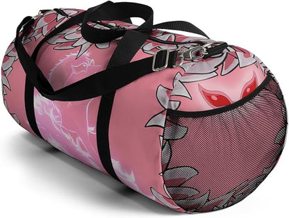 Anime Gym Bag for Women Men - Large Capacity Waterproof Workout Fitness Travel Sports Bags Fashion Street Camping ExpandaCLe Carry On Duffle Bag For Couple (Pink Flaminggo) PTY