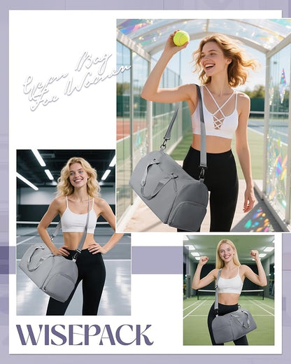 Gym Bag Womens,Travel Duffel Carry on Bag Sport Tote Bag Weekend Overnight Bag