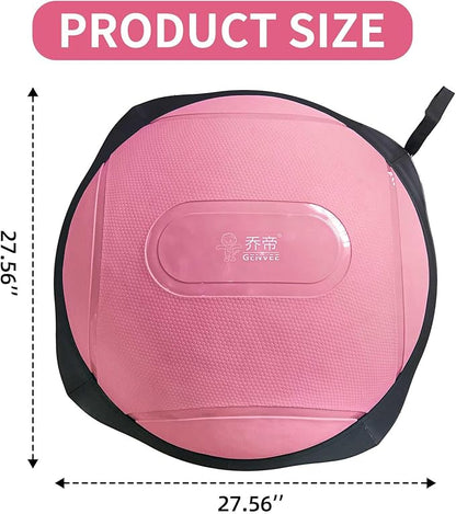 workout equipment for home，boso balancing ball，half ball balance trainer，core training equipment， 27.5 inch Yoga Exercise Ball for Home Gym Core Training Anti-Skid Surface (Pink Pill-27.5)