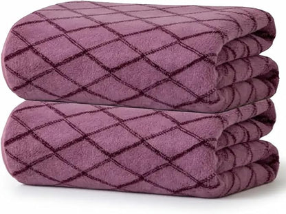 2-Pack Microfiber Bath Towels (27x54 Inches) - Ultra Soft & Quick Dry, 3X Absorbency, Lightweight for Gym, Yoga, Travel & Spa - Perfect for Home, Fitness & Post-Workout