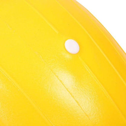 Uonlytech Portable Reusable Yoga Ball Core Exercise Ball with Thickened Inflatable Design Yellow Stability Training for Home Workout and Fitness