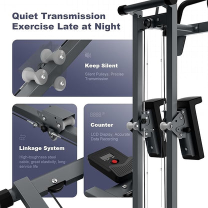 Crawling Machine Workout - Spine Twist and Stretch Trainer, Metal Detachable Crawling Exercise Machine, Exercise Equipment for Home & Gym, Abdominal,Waist and Core Training, Bearing 330lb