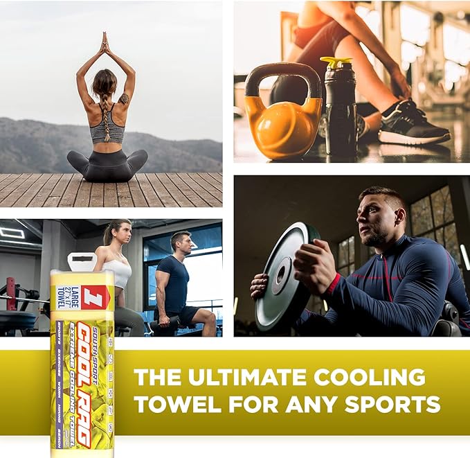 Cool Cool RAG Extreme Cooling Towel for Heat Relief - PVA Cooling Towel for Workout, Gym, Running and for Other Outdoor Sports - Cooling Rag for Neck - Cool Towel for Quick Cooling