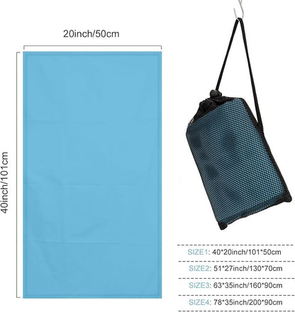 Microfiber Towel for Gym, Workout, Sweat Towel – Quick Dry, Ultra Compact, Lightweight & Super Absorbent(Blue,40x20 in)