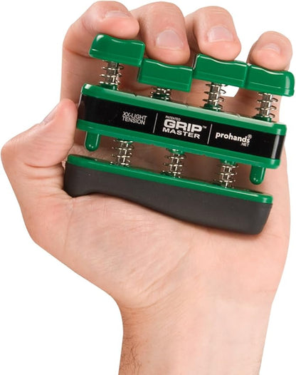 Prohands Gripmaster Hand Exerciser, Finger Exerciser (Hand Grip Strengthener), Spring-Loaded, Finger-Piston System, Isolate & Exercise Each Finger
